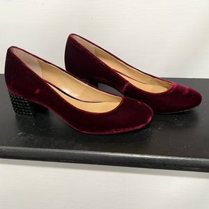 Michael Kors velvet studded pumps